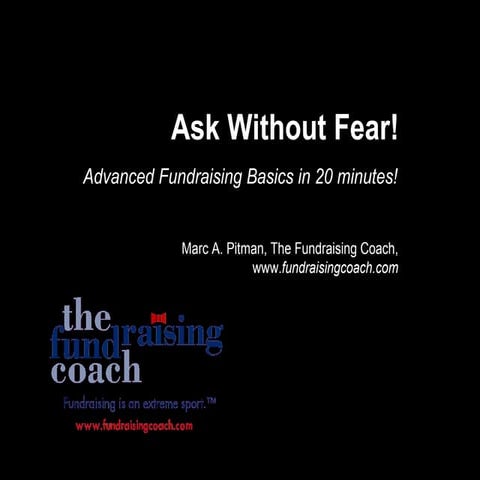 Ask Without Fear! Fundraising Training in 20 minutes