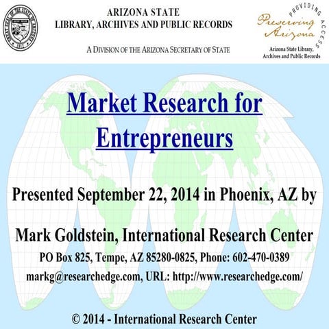 Aslapr market research for entrepreneurs mg irc presentation 09 22-14