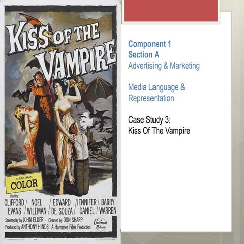 ASY1 Media Studies C1SA Kiss of the Vampire: language and representation