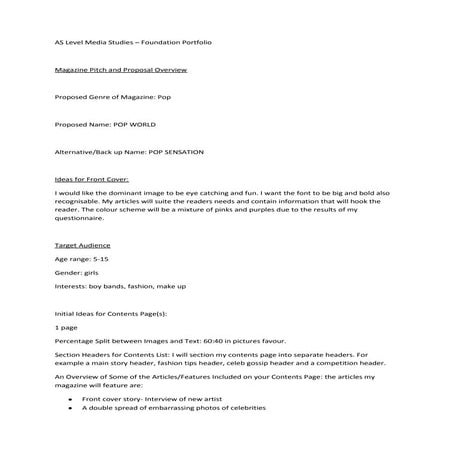 Final Major Project Proposal | DOCX
