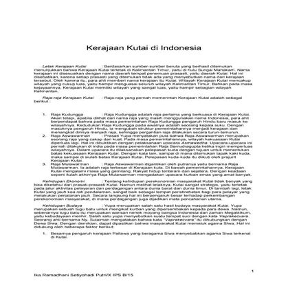 Artikel tentang Kerajaan Kutai (berbagai sumber)