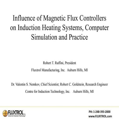 ASM 2001 Influence of Magnetic Flux Controllers on Induction Heating Systems