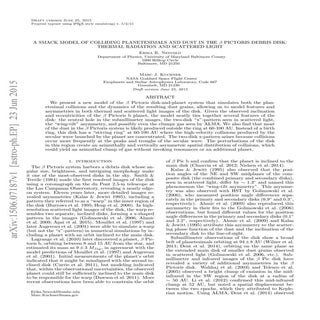 A smack model_of_colliding_planetes...