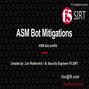 Advance WAF bot mitigations V13.1 
