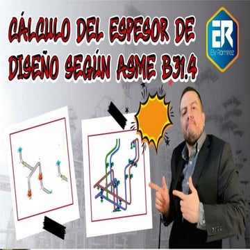 Calculo del espesor de diseño segun ASME B31.4
