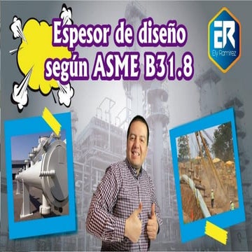 Calculo del espesor de diseño segun ASME B31.8 