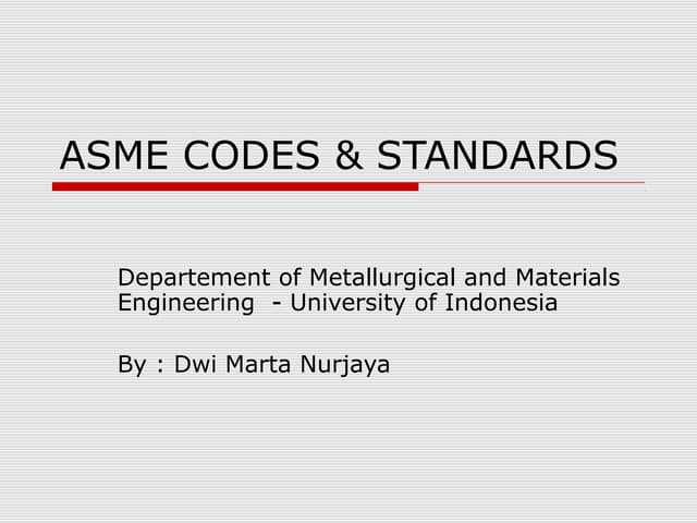 Asmecodesstandards