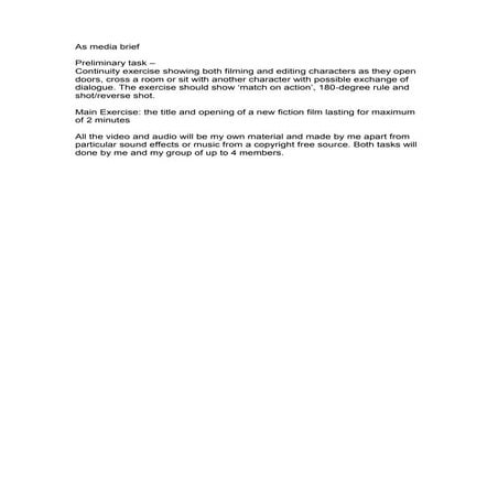 As media brief | DOCX