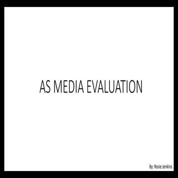 As media evaluation