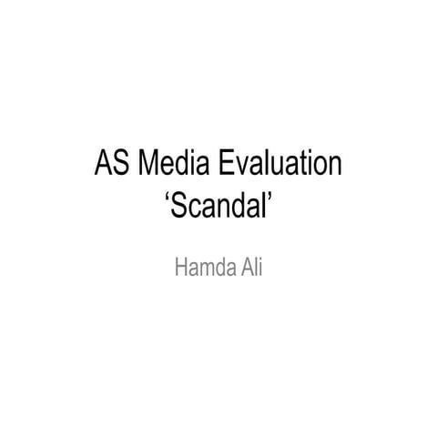 As media evaluation complete