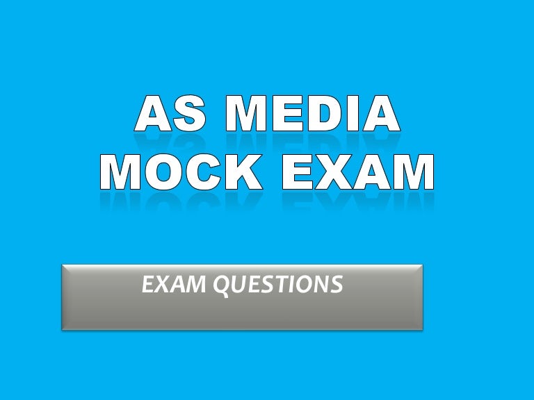 AS Media Exam Questions WJEC