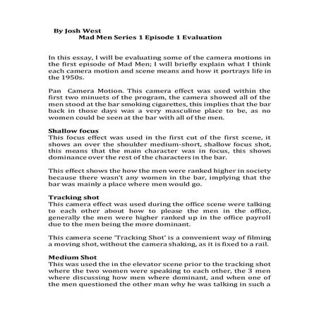 AS Media Mad Men Assesment