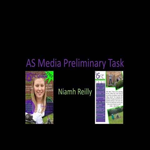 As Media Preliminary Task - Niamh Reilly
