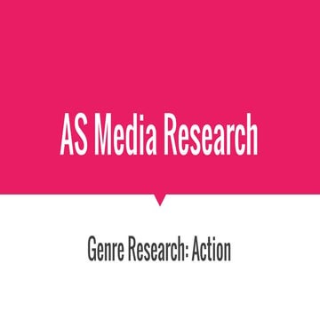 As media research