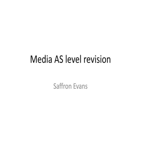 As media revision