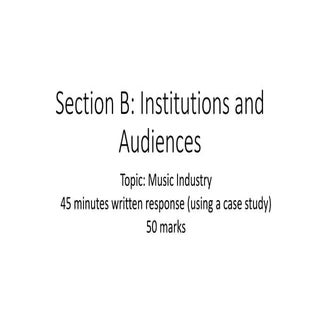 AS Media Section B Overview