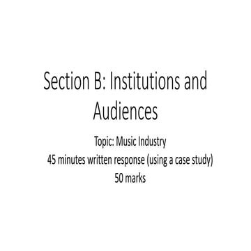 AS Media Section B Overview