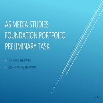 AS Media Studies - Preliminary task 2 | PDF
