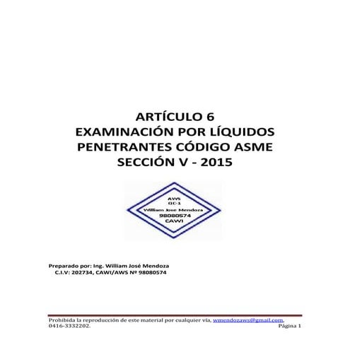 Asme seccion v art 6