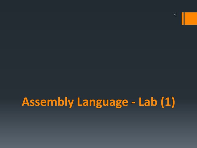 [ASM] Lab1