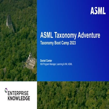 ASML's Taxonomy Adventure by Daniel Canter
