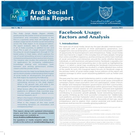 Arab Social Media Report 
