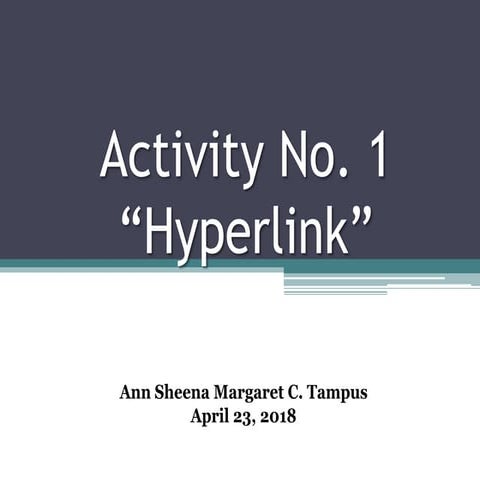 Questions using Hyperlink 