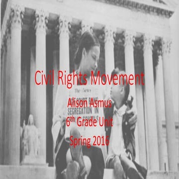 Asmus alison civil rights movement