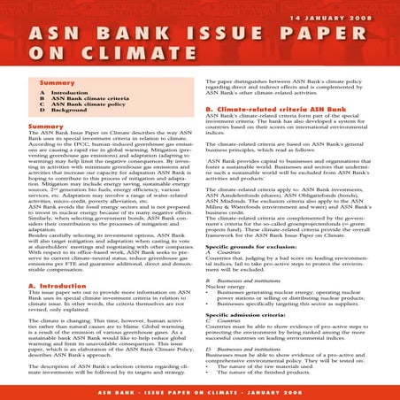 Asn Bank Issue Paper Climate 14 Jan 08