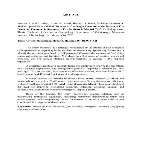 THESIS ABSTRACT ABOUT CHALLENGES ENCOUNTERED BY POLICE OFFICERS.docx