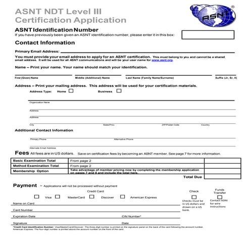 Asnt l3 application | PDF