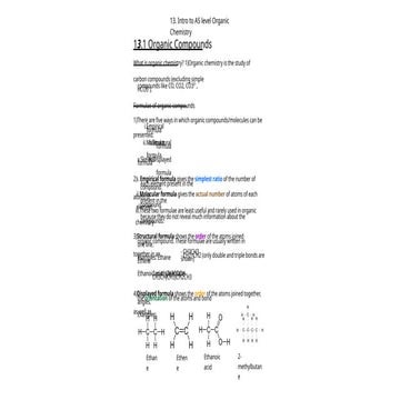 Organic Chemistry for CAIE AS Chemistry 9701 | PPTX