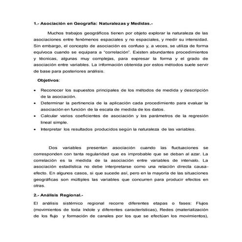 Asociacion en geografia. (ubv)