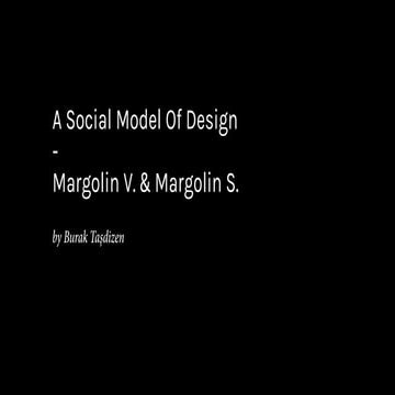 A Social Model of Design