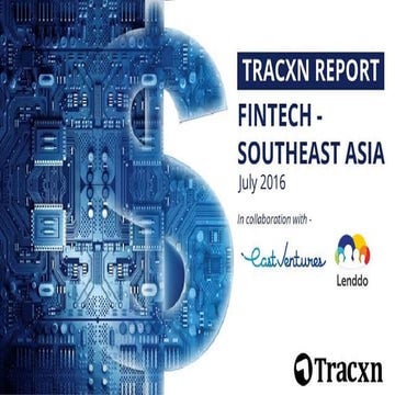 Tracxn FinTech SEA Startup Landscape, July 2016