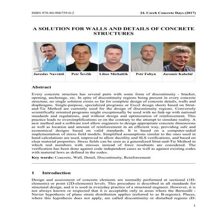 Checks for walls and details of concrete structures