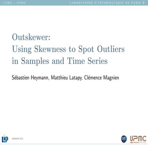 Outskewer: Using Skewness to Spot Outliers in Samples and Time Series