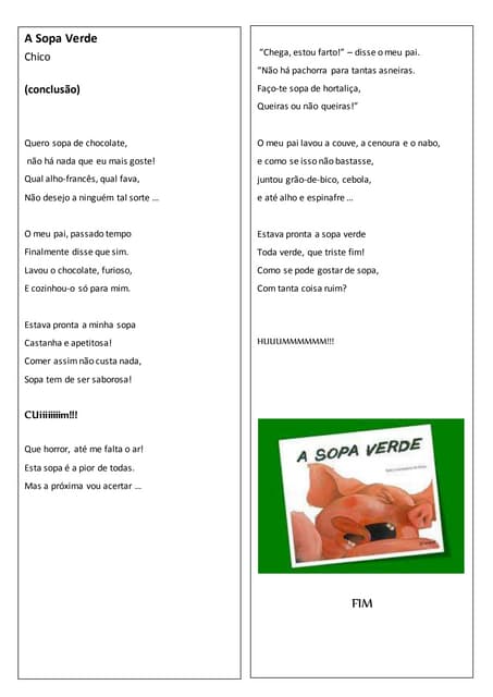 A sopa verde 14 out. 3ª f.