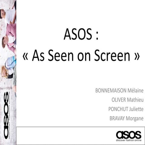 Stratégie digitale de la marque ASOS