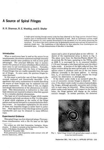 A source of spiral fringes  1964