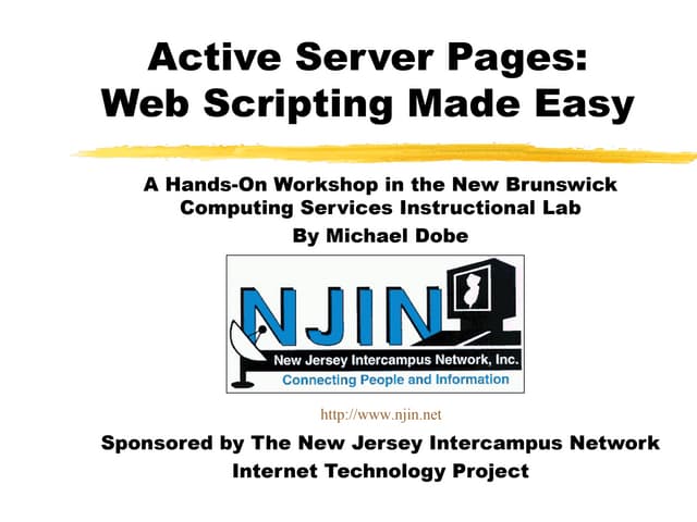 Rutgers - Active Server Pages