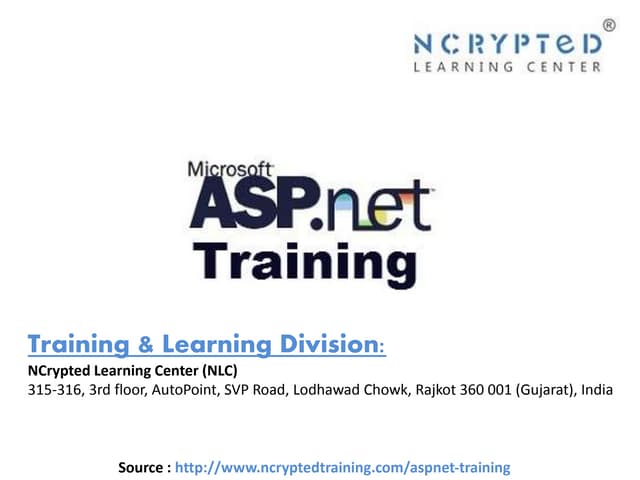 Asp.net Training at NCrypted Learning Center