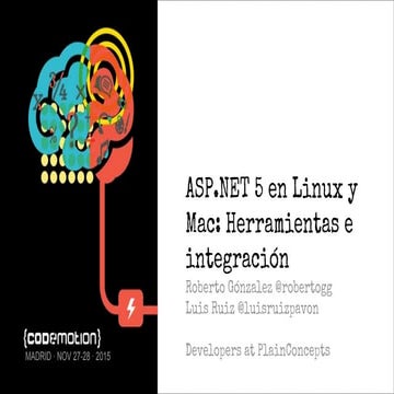 Asp.net 5 en linux y mac, herramientas e integración
