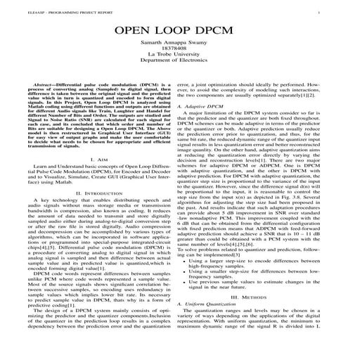 Closed loop DPCM