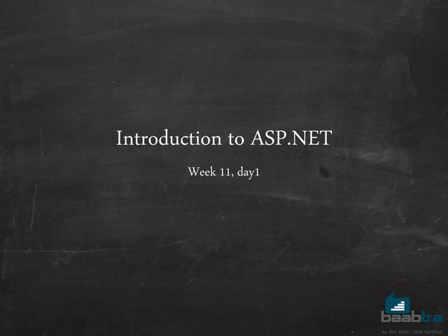 ASP.NET Basics 