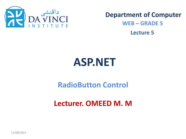 Asp.net Radiobutton control