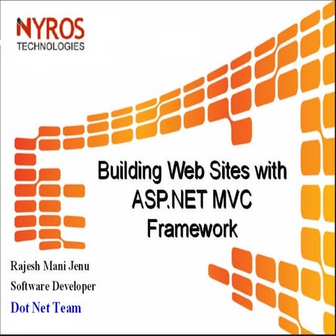 MVC Architecture in ASP.Net By Nyros Developer | PPT