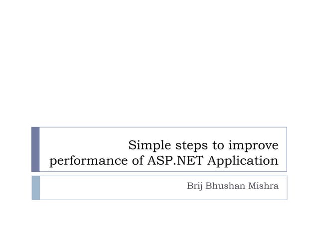 Asp.net performance