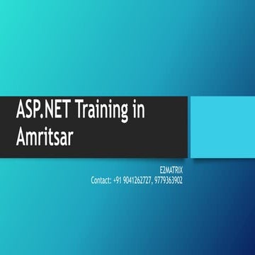 Asp.Net Training in Amritsar
