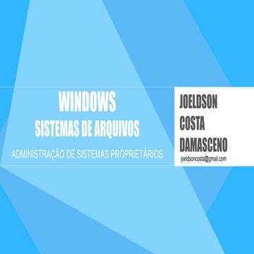 Sistemas de Arquivos do Windows